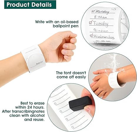 Wearable Notepad Wristband Set
