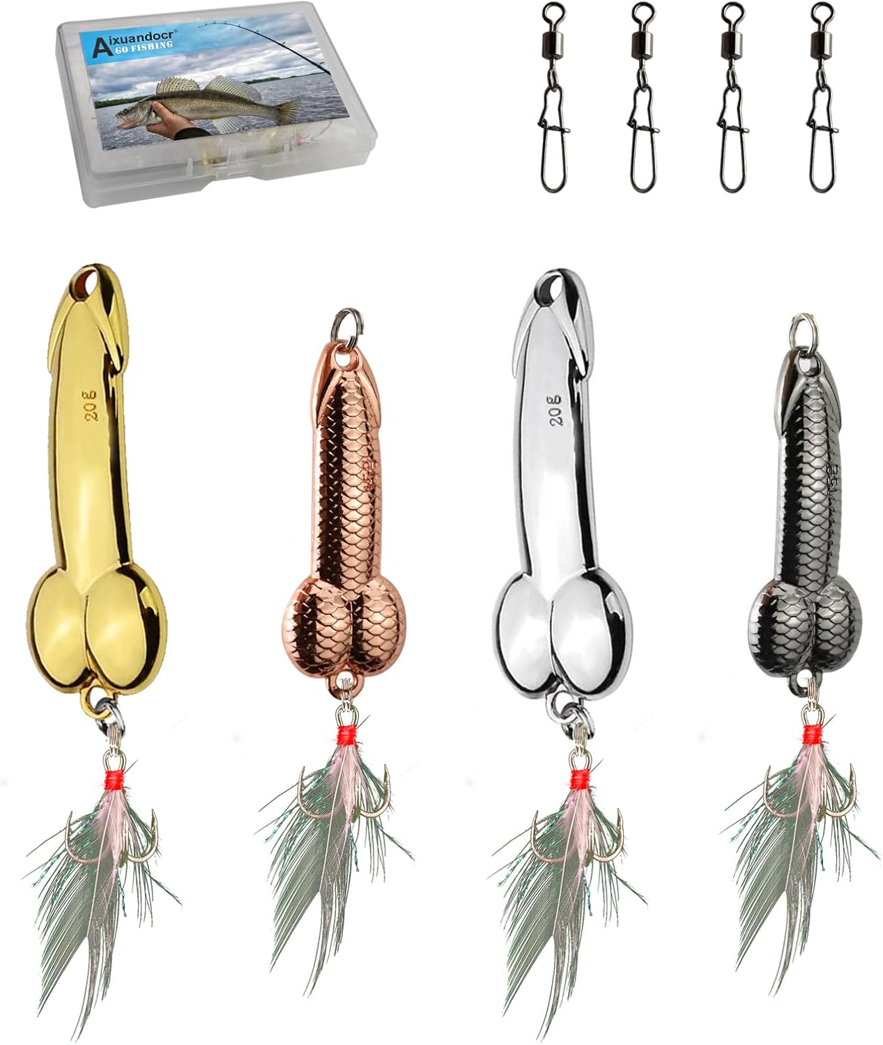 4pcs Fishing Bait Gag Gifts