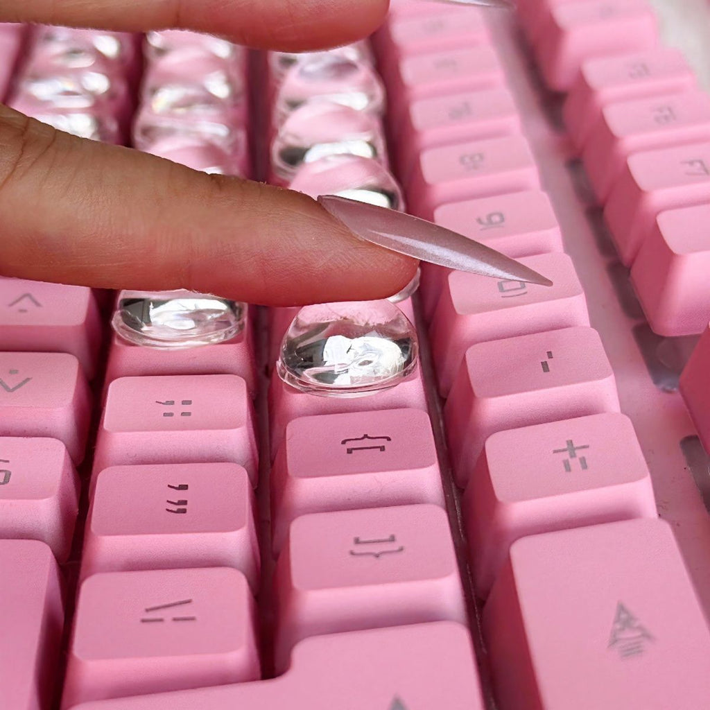 Transparent crystal keyboard sticker