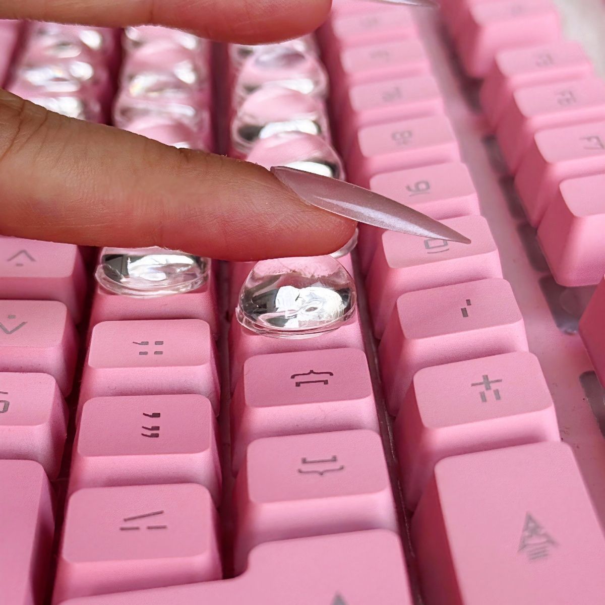 Transparent crystal keyboard sticker