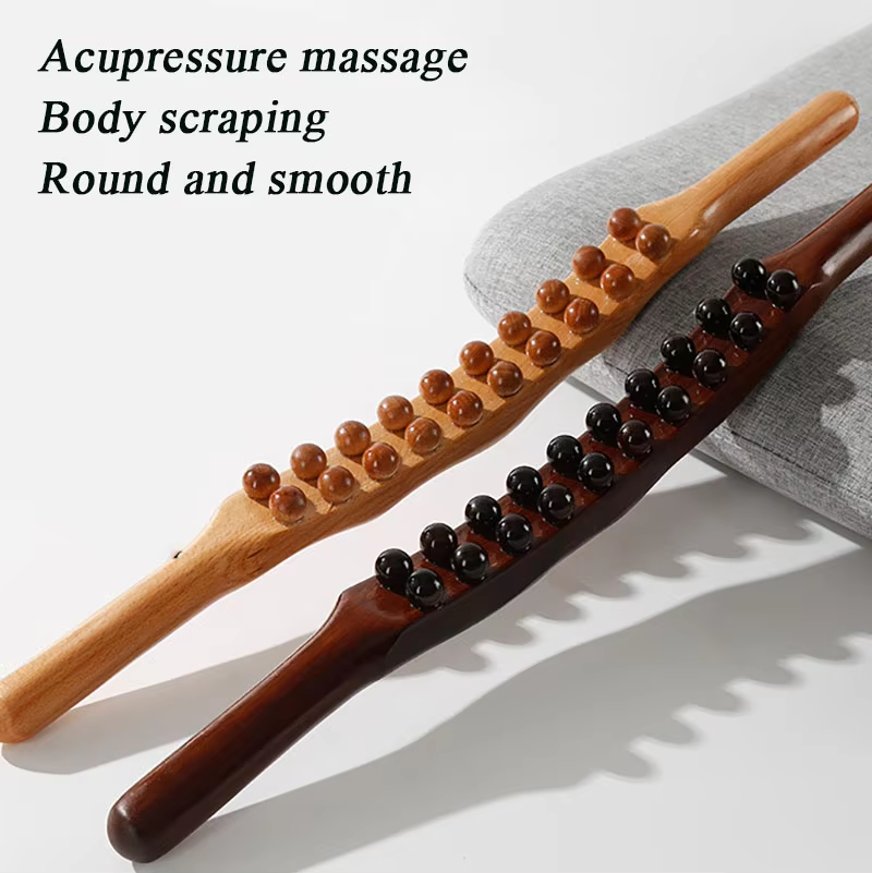 Back Massage Pointing Beechwood Stick