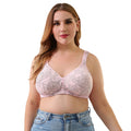 Pink Printed Wide Strap Bra