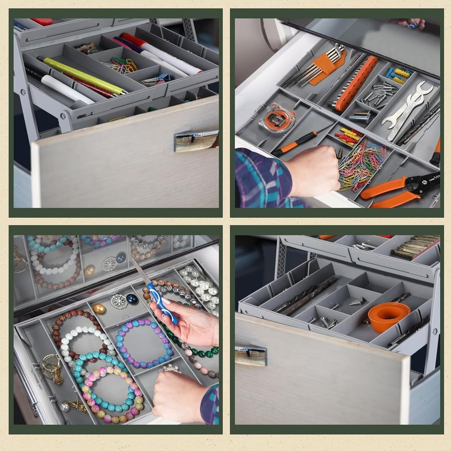 Single-layer multi-layer smart drawer organizer