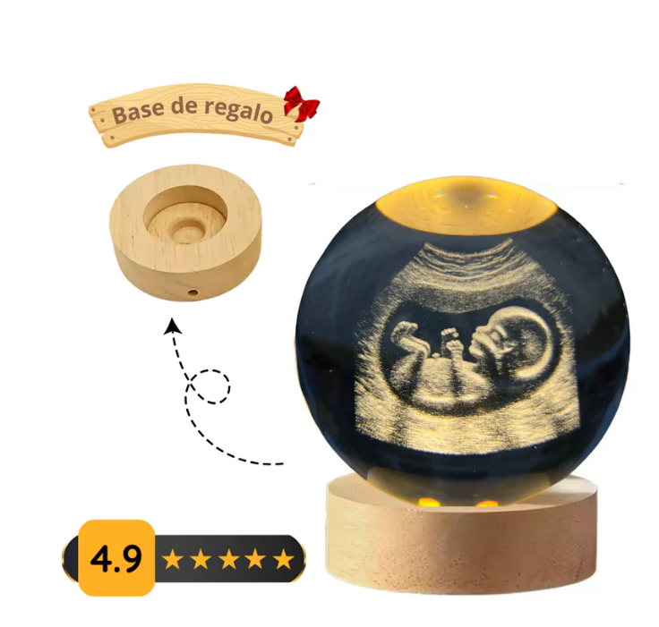 Custom 3D Crystal Ball Light-Up