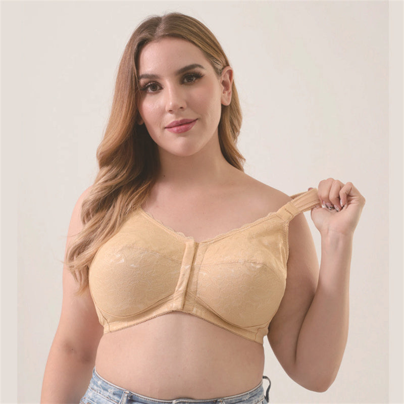 Front Button No Foam Bra
