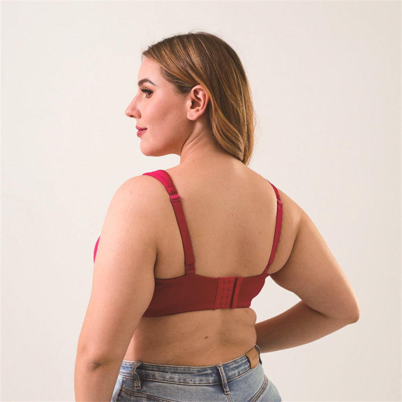 Unwired Wide Strap Glossy Print Bra