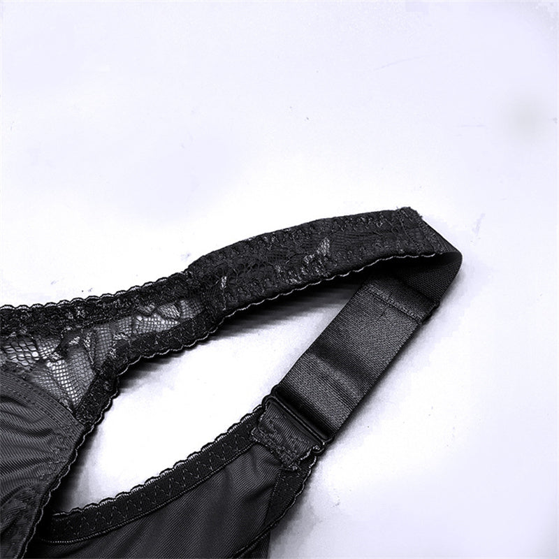 Lace Wide Strap Ultra Thin Bra