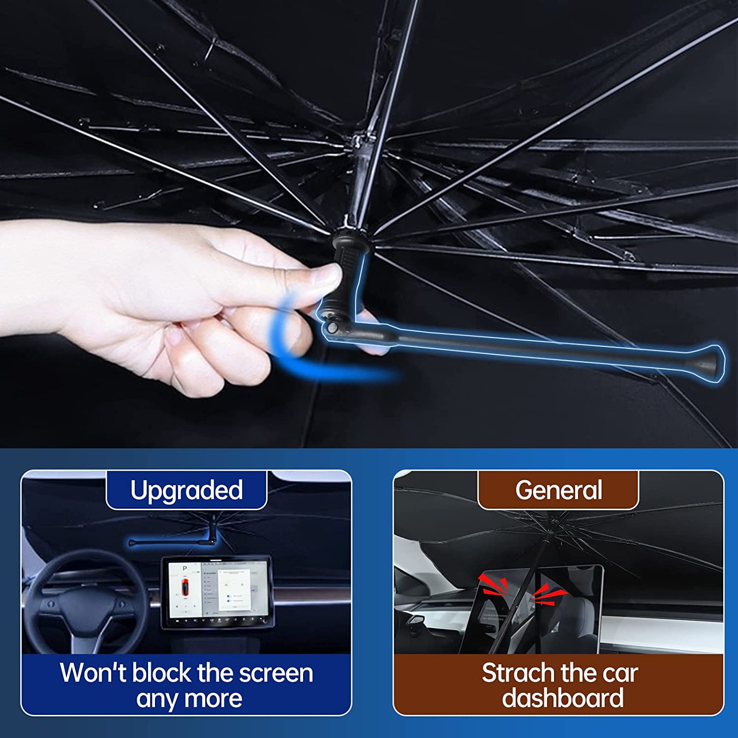 🔥SUMMER HOT SALE 50% OFF🔥 CAR SUNSHADE WINDSCREEN UMBRELLA