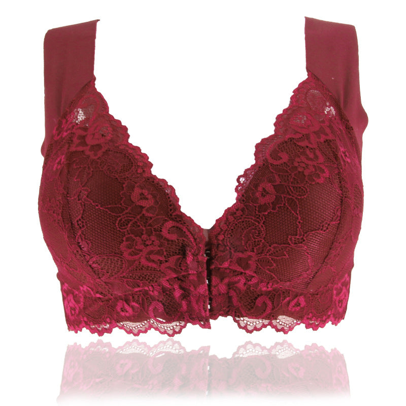 Plus Size Lace Unwired Front Bra