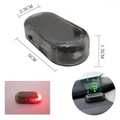 Solar simulation analog warning flashing light alarms
