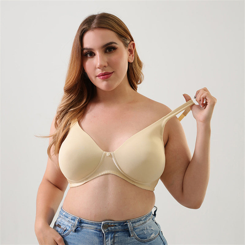 Yellow Push-Up Wide Straps Bra