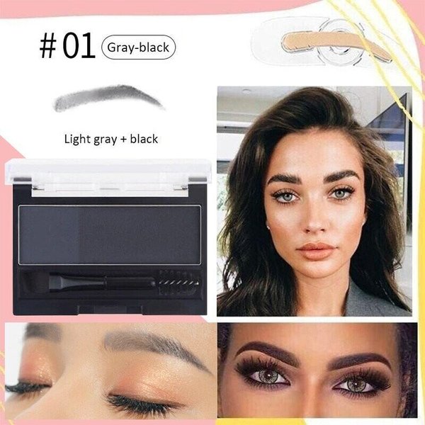 2022 NEW 2 in 1 Double Colors Eyebrow Powder