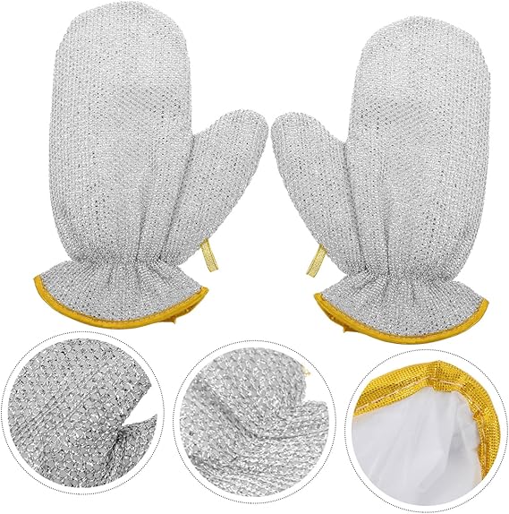 Steel Wire Dishwashing Gloves 1 Pair