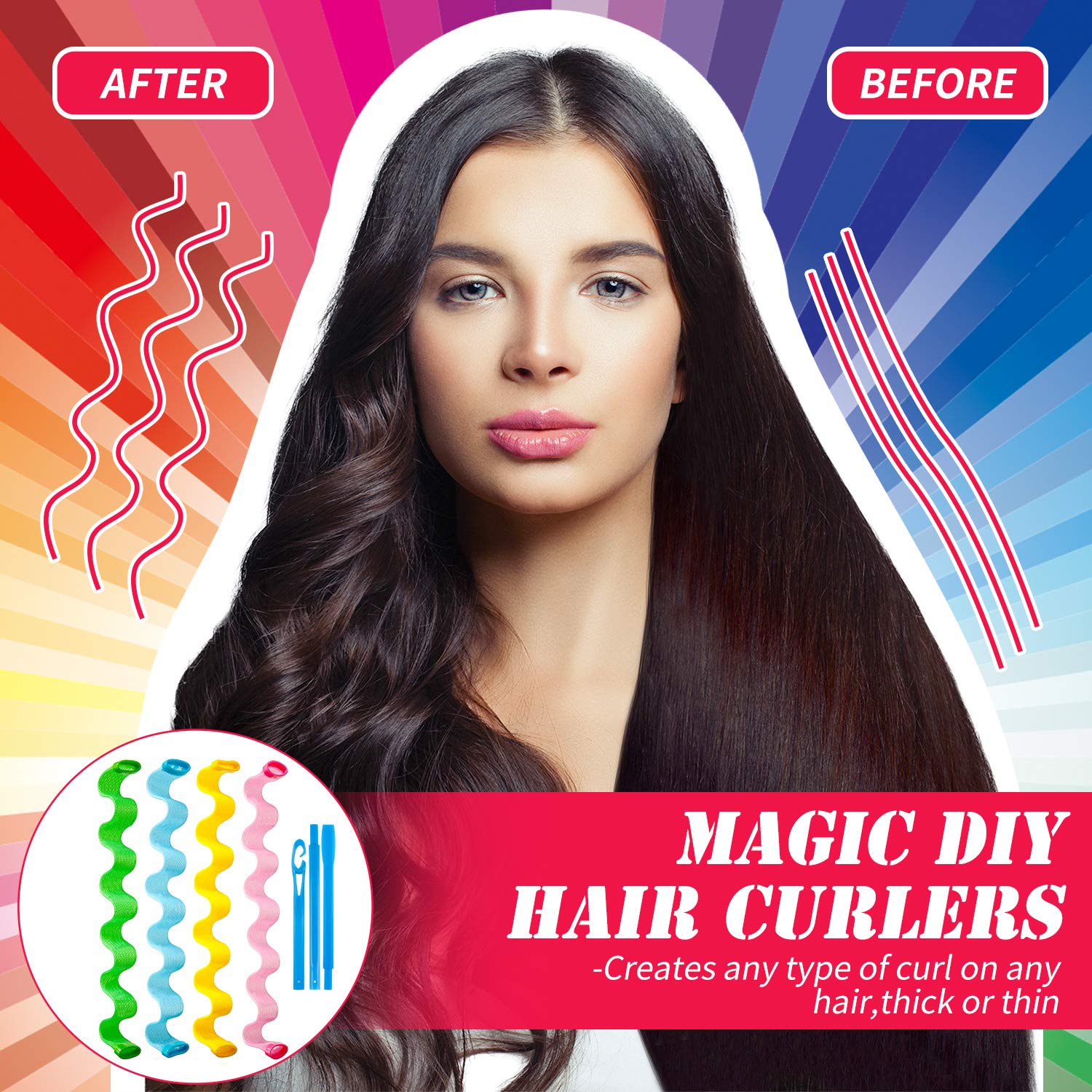 Water wave magic curling iron does not damage hair