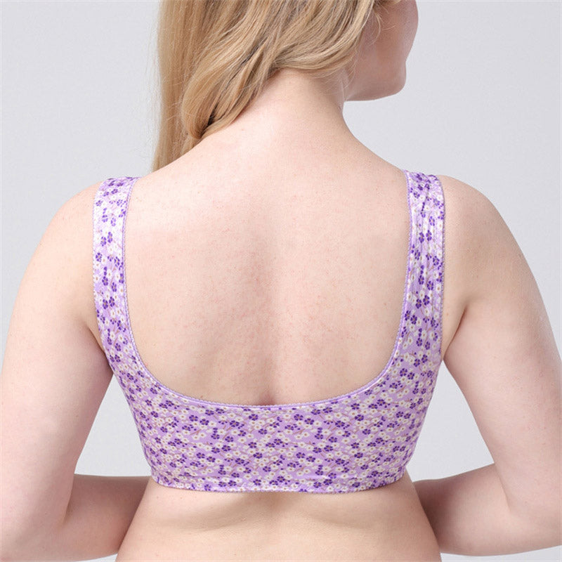 Printed Lace Push Up Bra