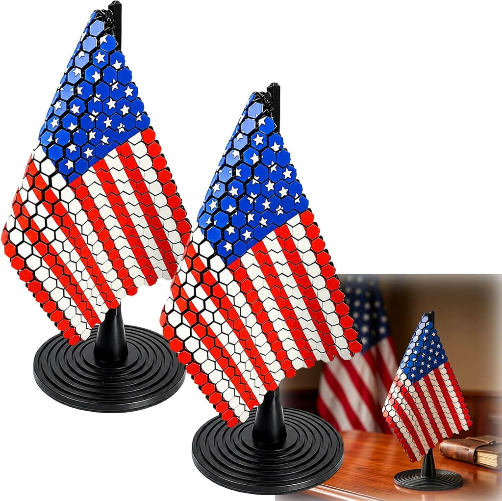 3D-Printed Flag Desktop Ornament