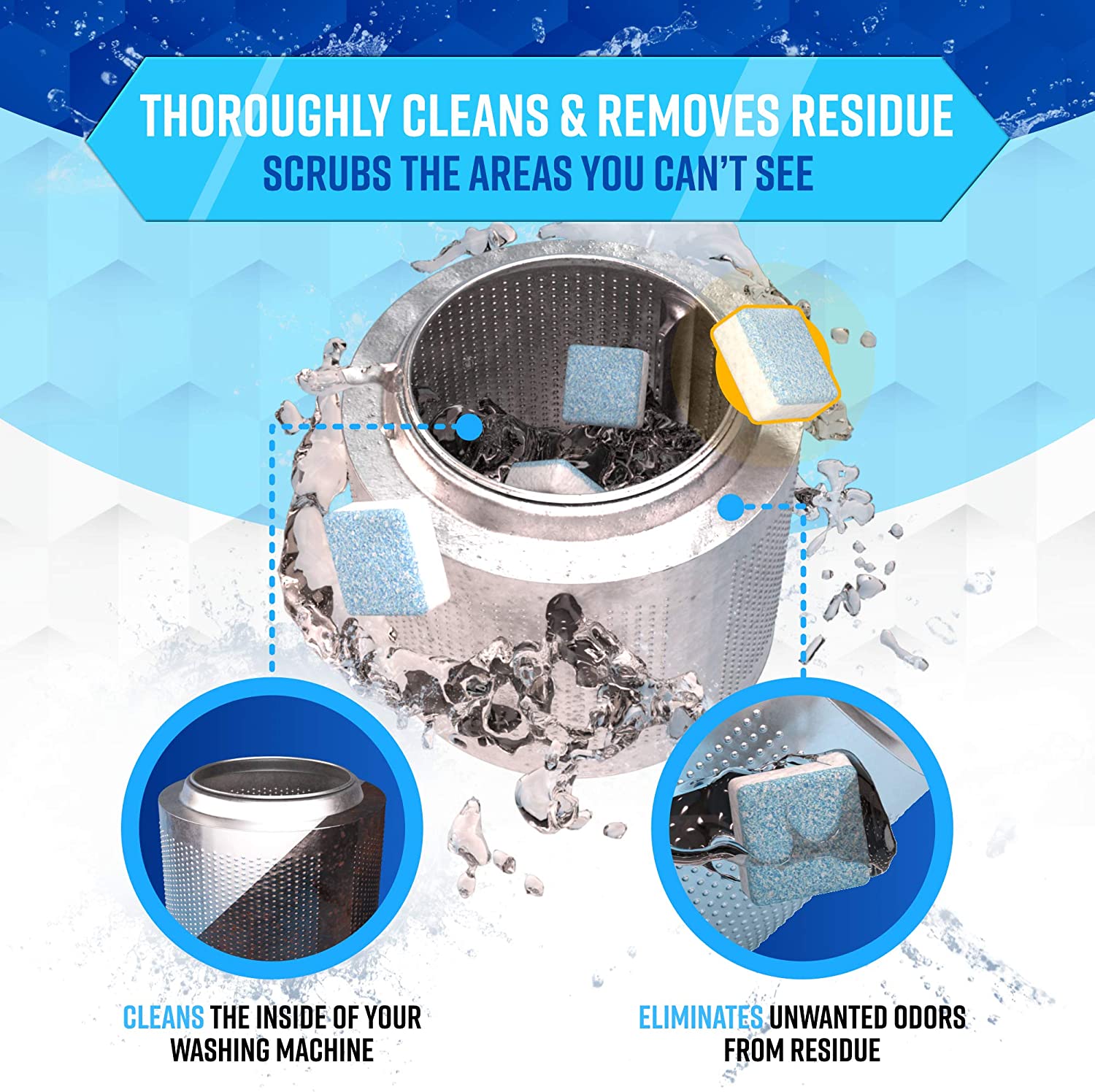 Washing Machine Cleaner Descaler 12 Pack/box