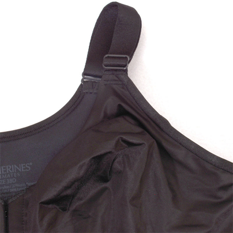 Front Button Foamless Vest Bra