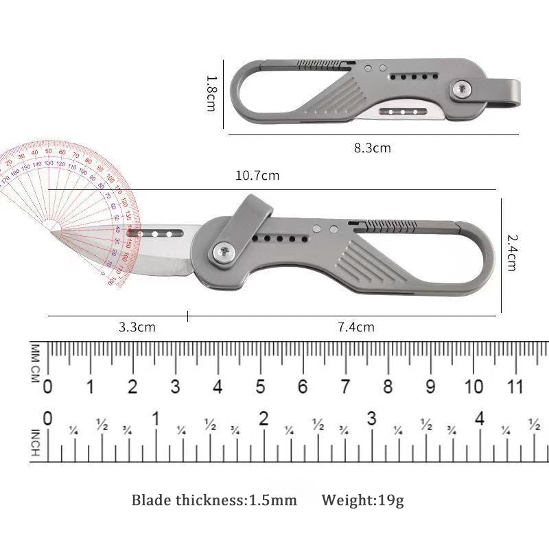 Mini Tactical EDC Keychain Folding Pocket Utility Knife