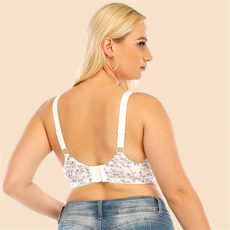 Chinoiserie Print Wide Strap Bra