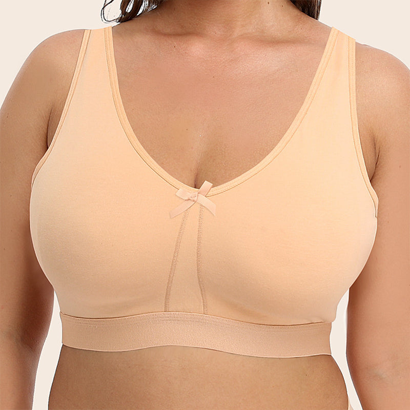 Ultra Thin No Underwire Plus Size Bra