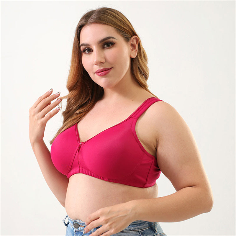 Unwired Wide Strap Glossy Print Bra