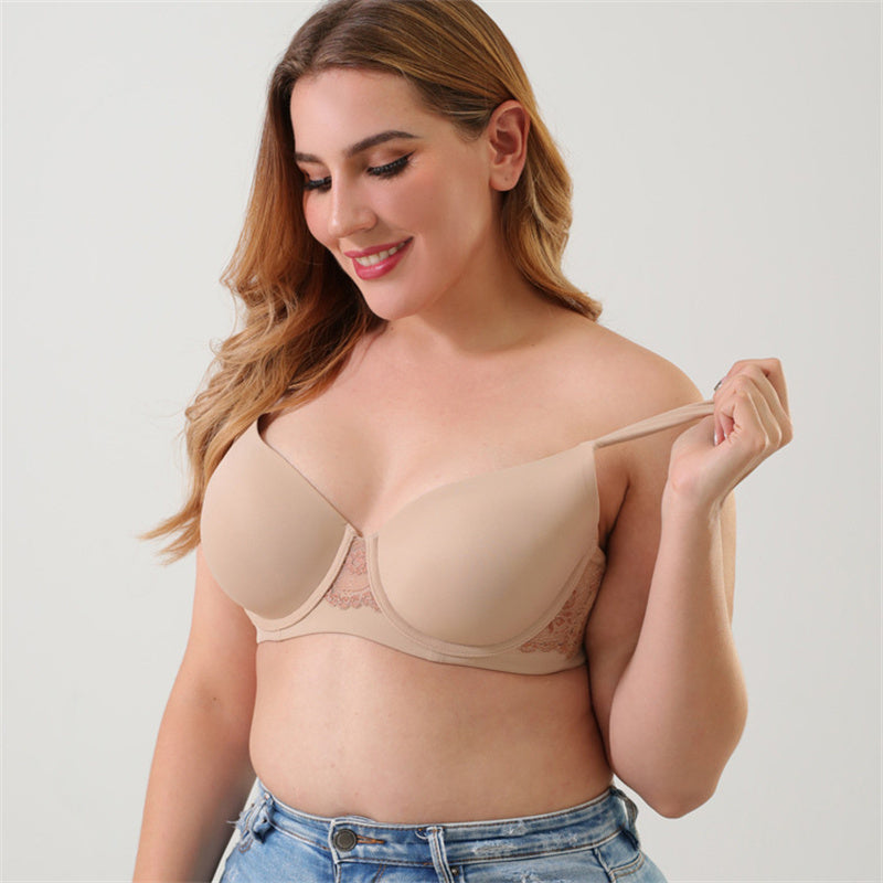 Seamless Anti-Sagging Wide Strap Bra