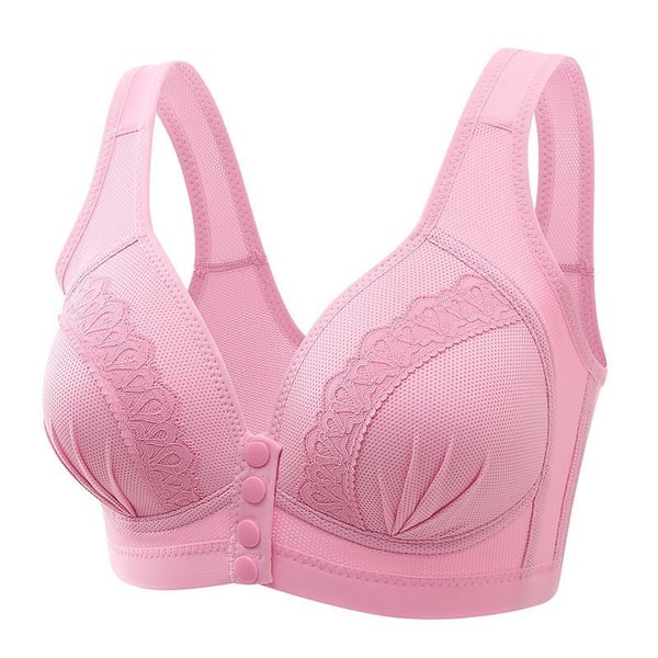 🎄Last day 75%OFF-2023 Front Button Breathable Skin-Friendly Cotton Bra