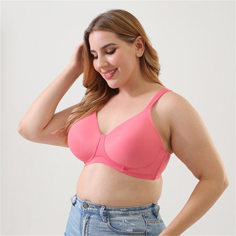 Pink Ultra-thin Plus Size Bra