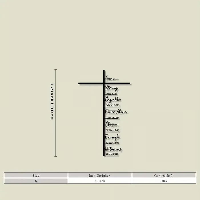 🕊️✝️ Elegant Metal Cross Wall Art