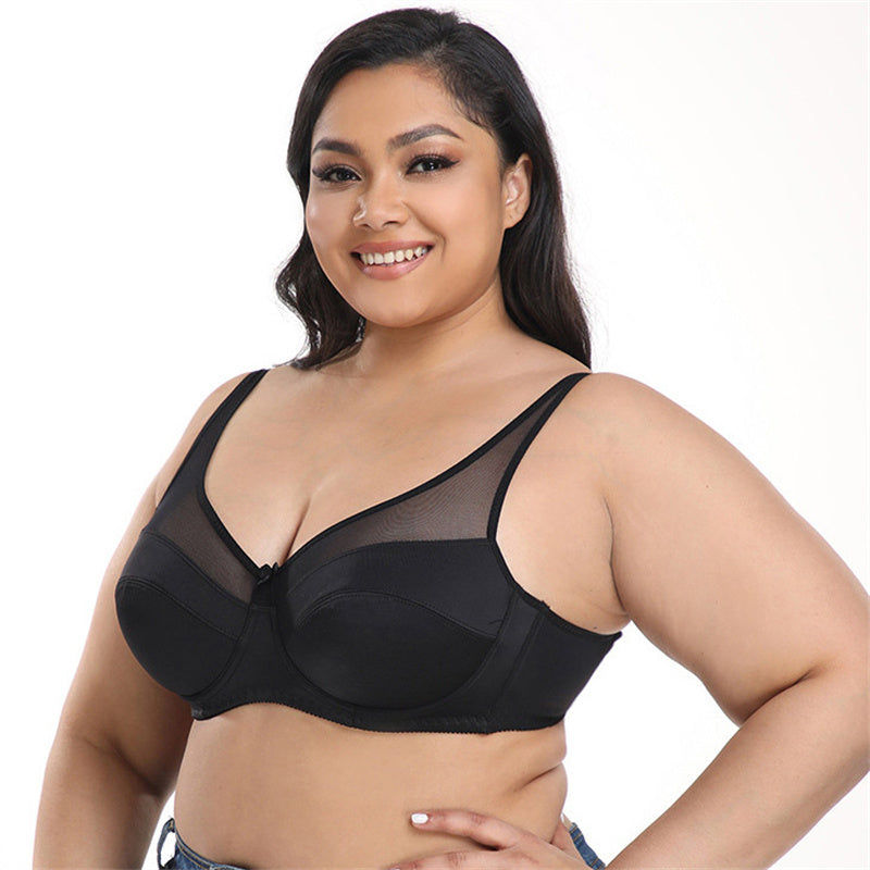 Transparent Lace Pattern Breast Bra