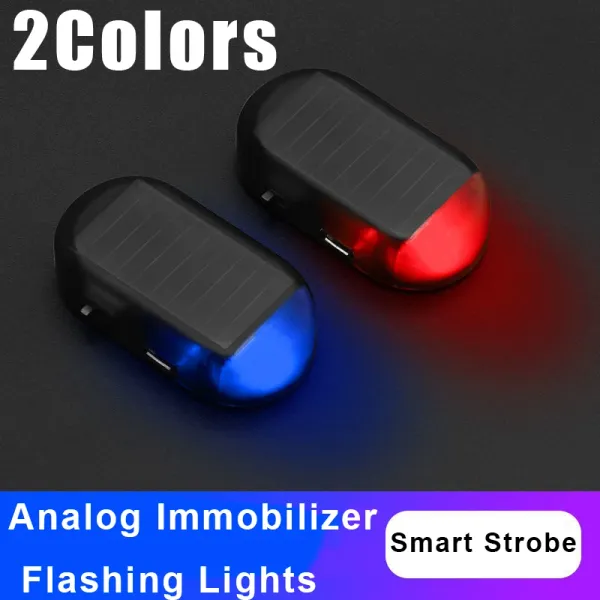 Solar simulation analog warning flashing light alarms