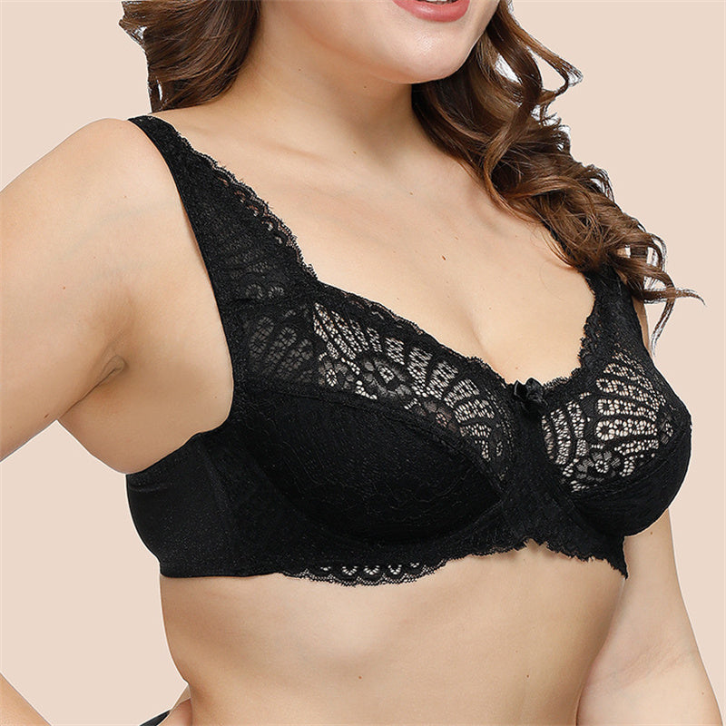 Lace Push Up Plus Size Bra