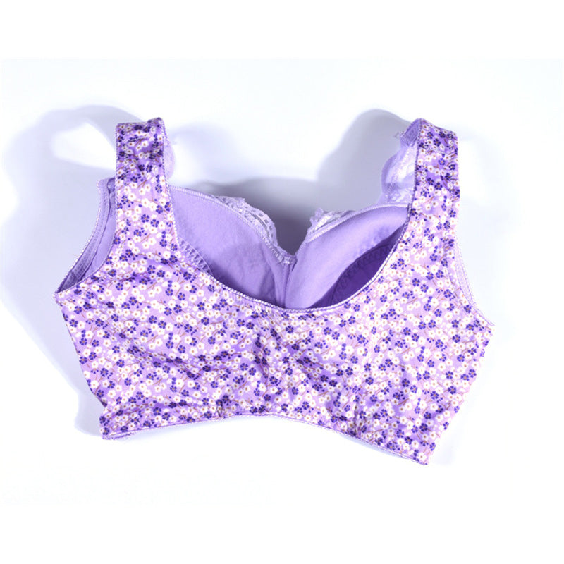Printed Lace Push Up Bra