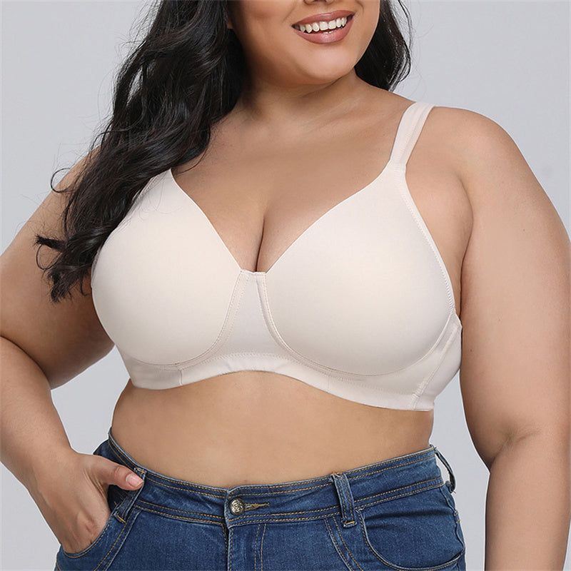 Solid Color Unwired Full Cup Bra