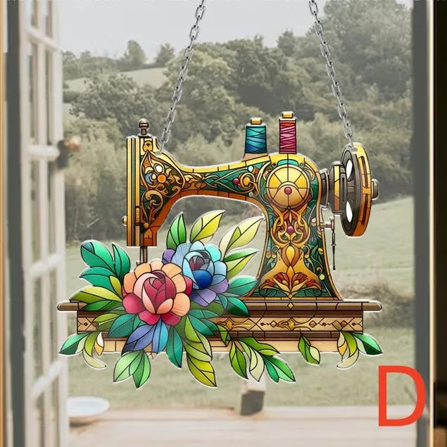 🔥🔥2025 Mother's Day Gift--Cute Sewing Machine Suncatcher Decoration