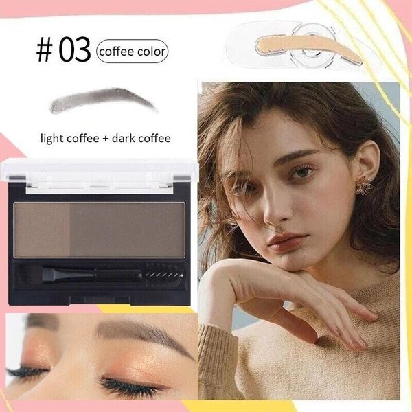 2022 NEW 2 in 1 Double Colors Eyebrow Powder