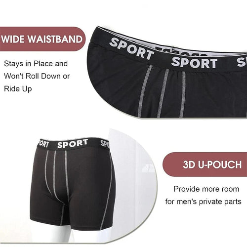 Men's Letter Appliqué Boxer Briefs