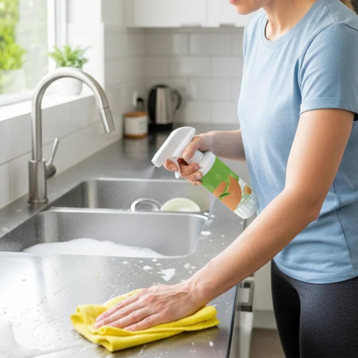 Electrolytic ion kitchen cleaning spray