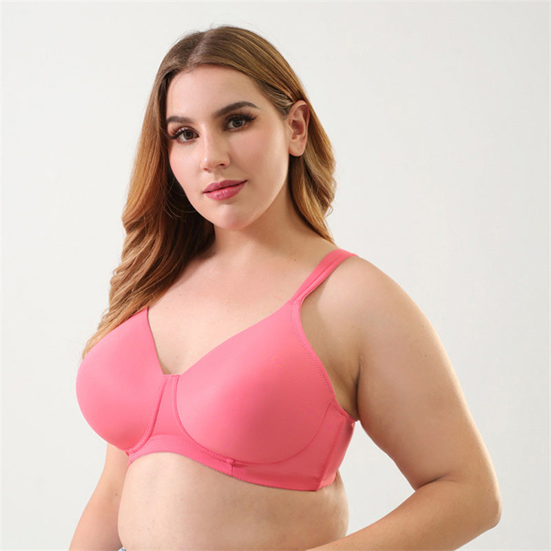 Pink Ultra-thin Plus Size Bra