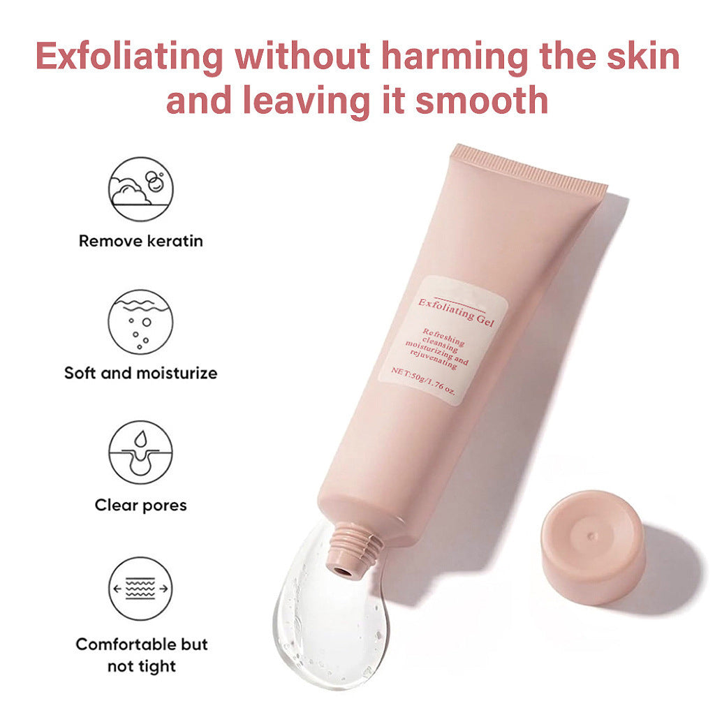 Exfoliating gel with natural, non-irritating ingredients; can be used all over the body.