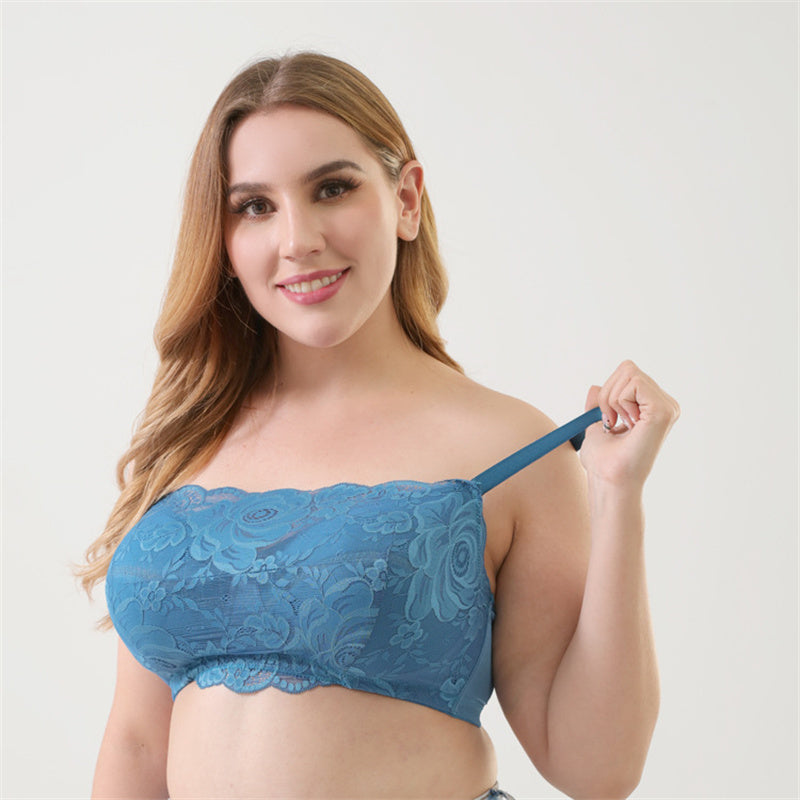 Blue Pattern Ultra-thin Bra