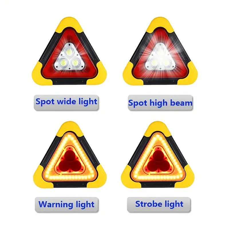 🔥2-IN-1 Emergency Triangular Roadside Warning Light
