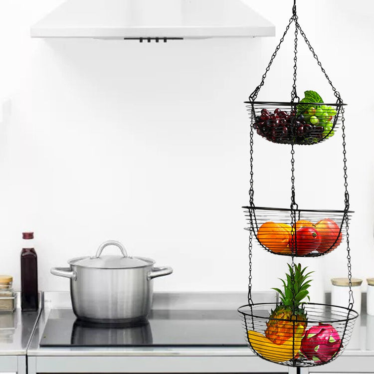 3-TIERS HANGING FRUIT BASKET