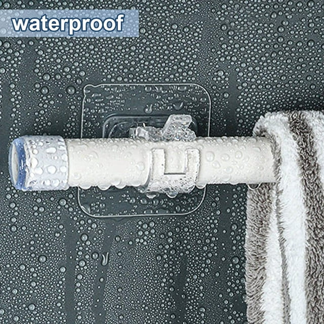 Non-drilled curtain rod brackets