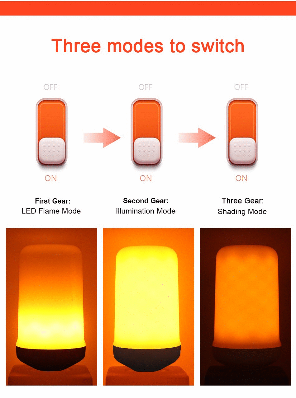 LED Flame-Effect Decorative Lights