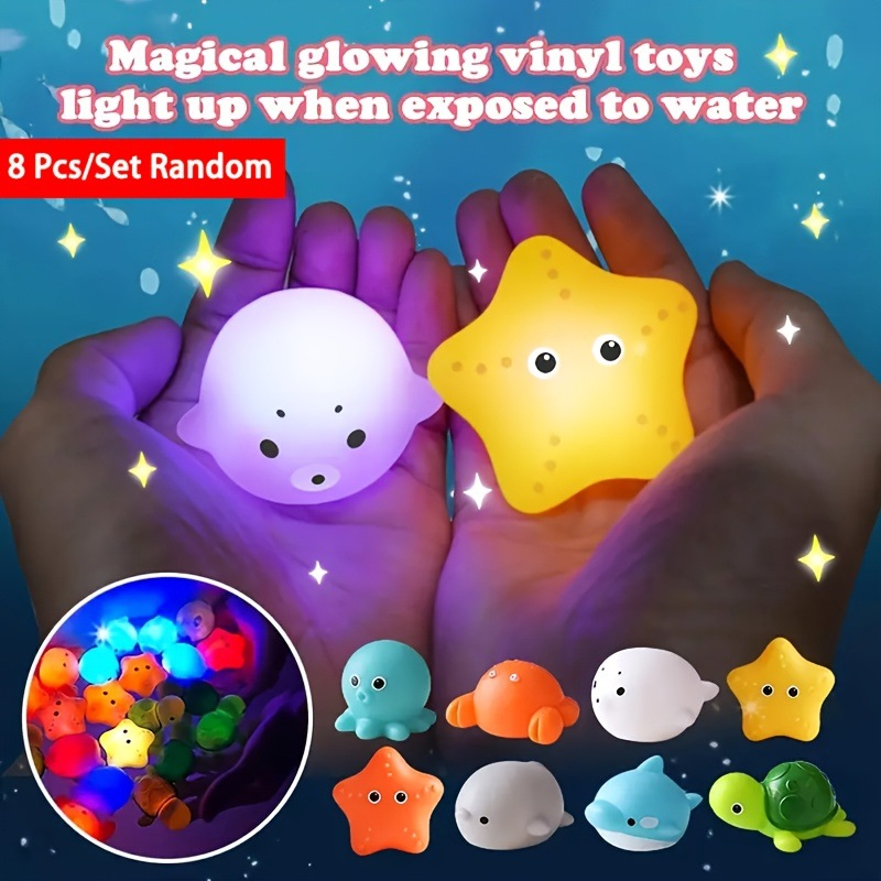Light-up Bath Toys 🦖🧜‍♀️