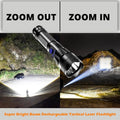 🏠LED Rechargeable Tactical Laser Flashlight