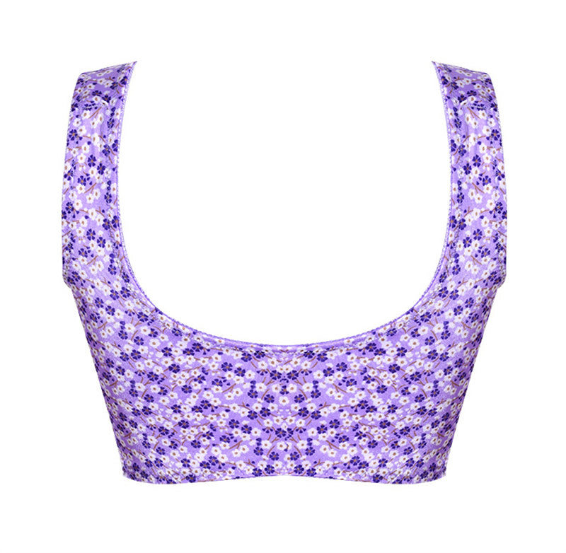 Printed Lace Push Up Bra