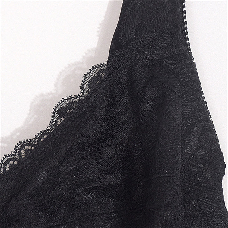 Black Lace Sexy Wireless Bra
